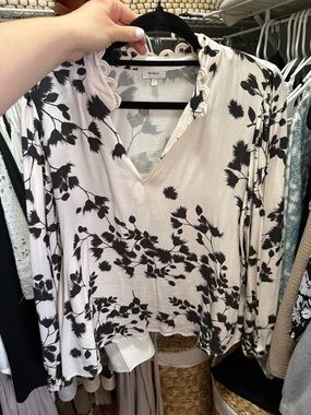 Anthropologie Floral Too Size Large